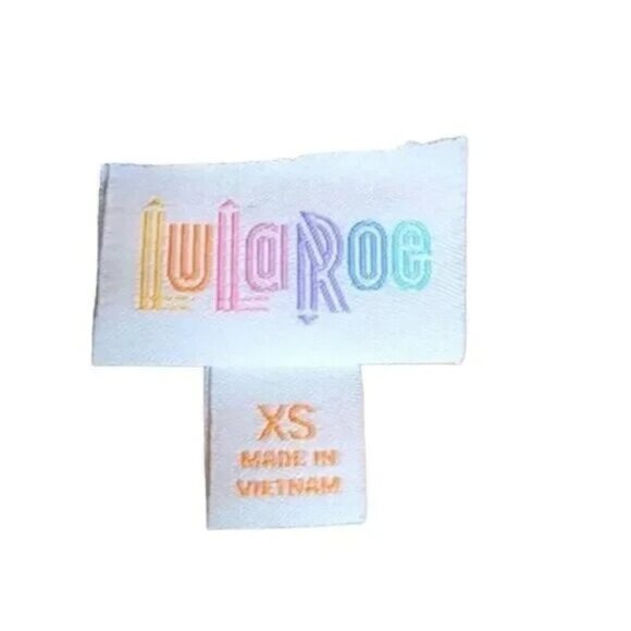 LuLaRoe Irma Tunic Oversized Top Women’s Size XS Blue & Yellow relaxed shirt - Picture 6 of 7